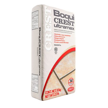 Crest, Boquicrest Ultramax Marfil 10 Kg, Saco